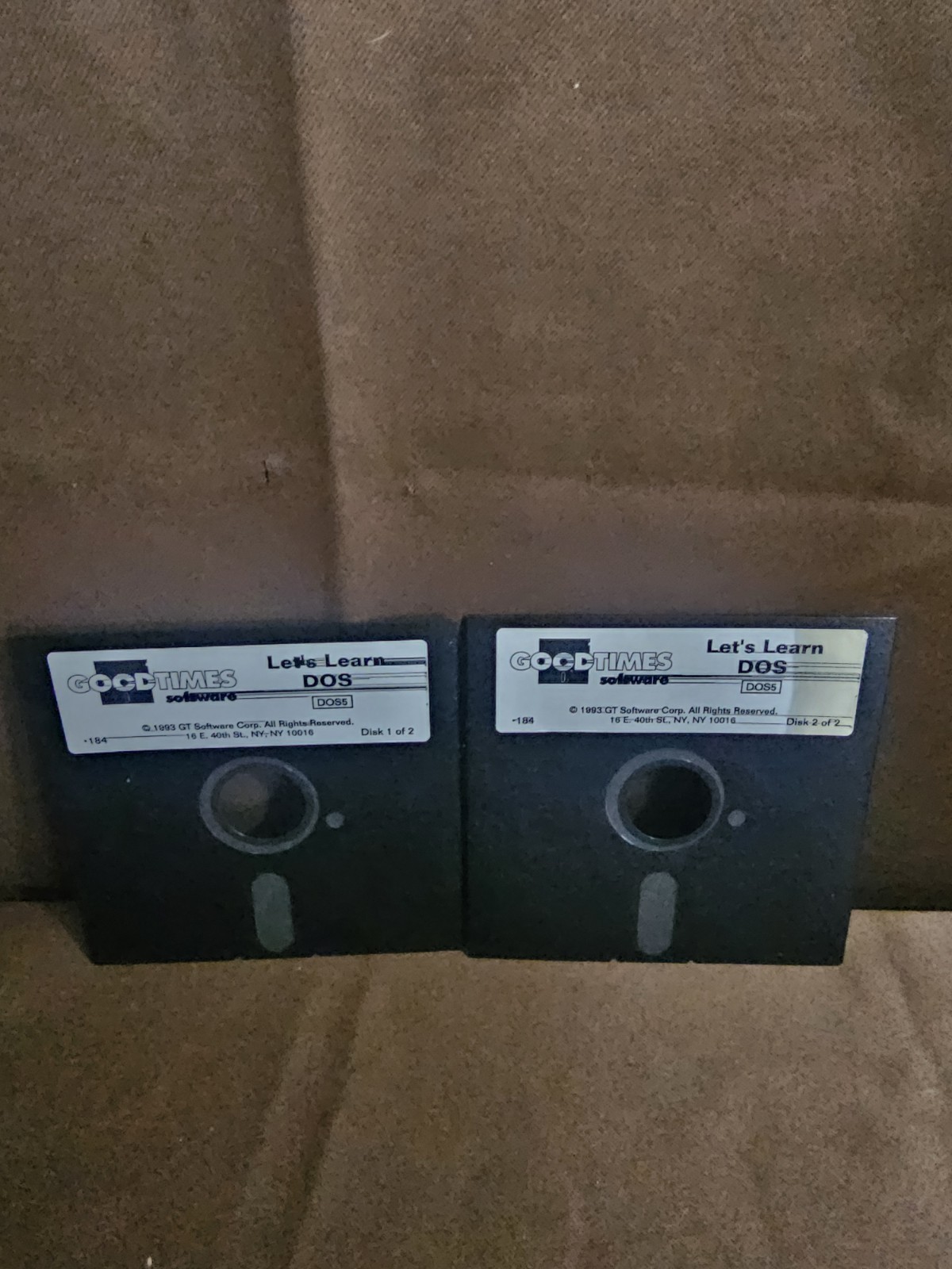 1993 GT Software Corp.  Good times Software Lets Learn Dos.