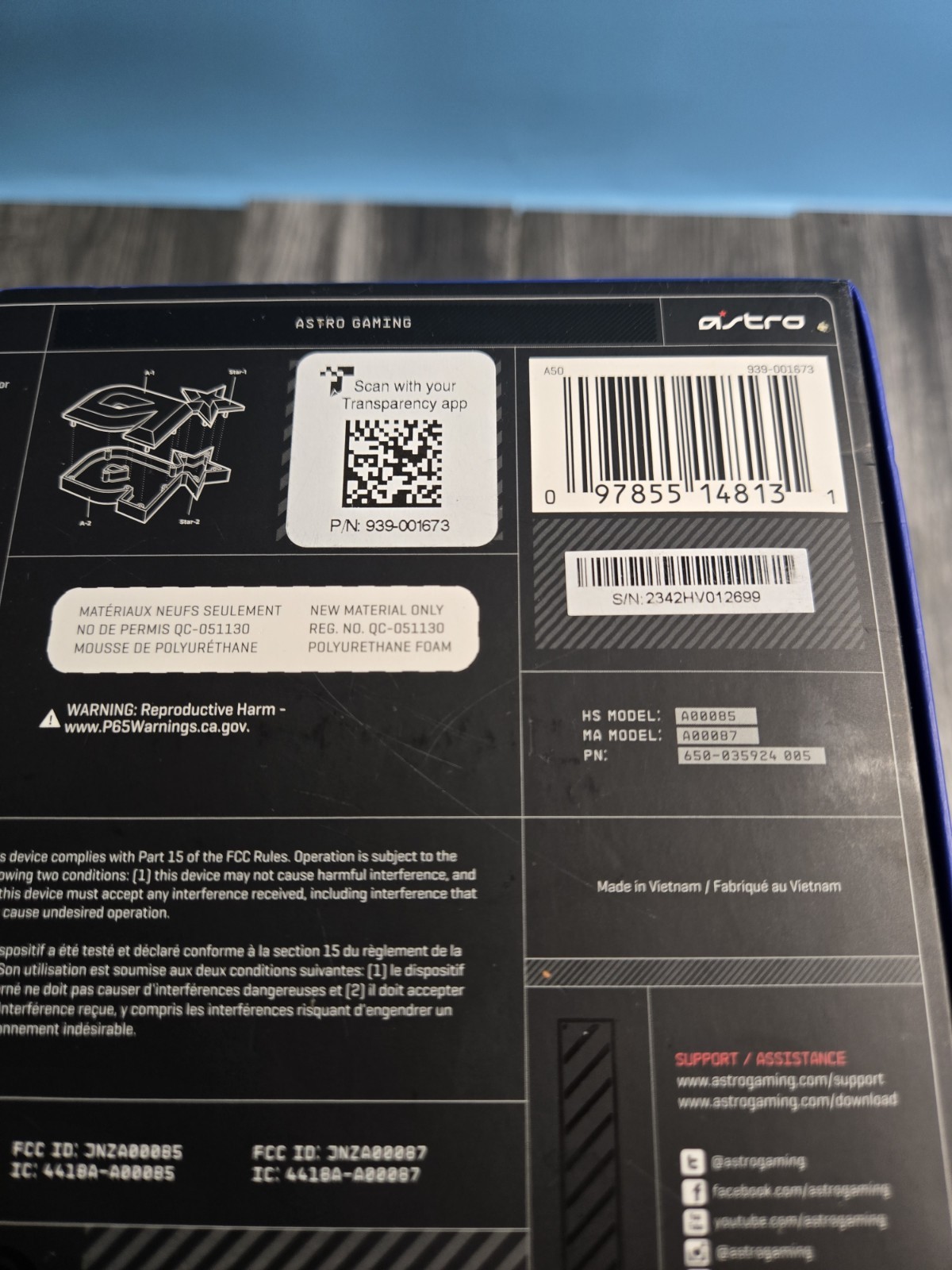Astro A50 Gen 4 Headset Used Read