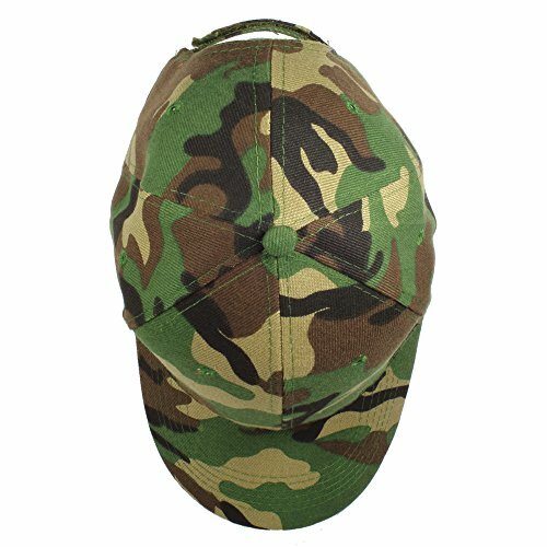 Woodland Camo Wholesale Plain Blank Adjustable Strap Baseball Cap 12 Pack