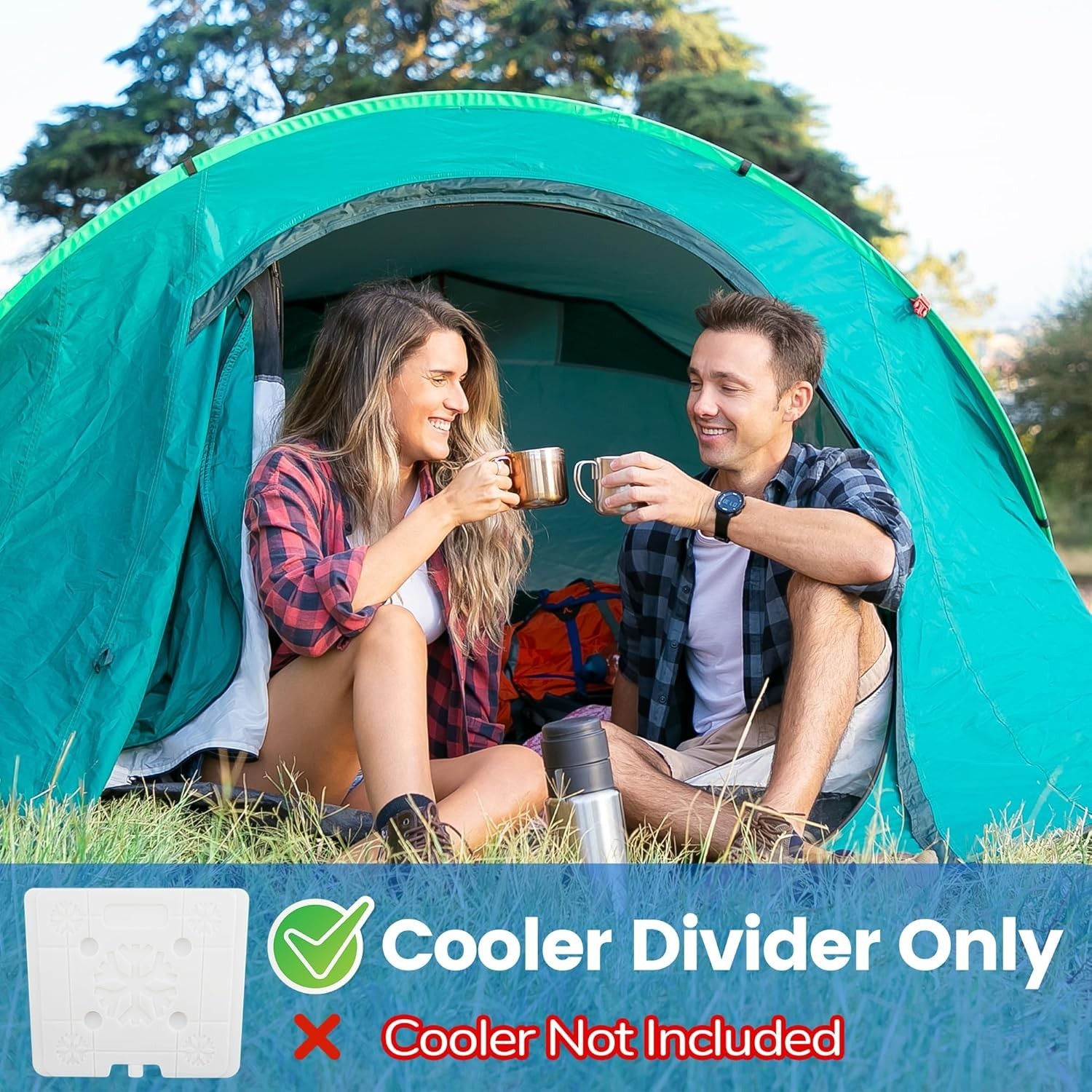 Ice Pack Cooler Divider, Compatible with RTIC Cooler, Freezable Cooler Divide...