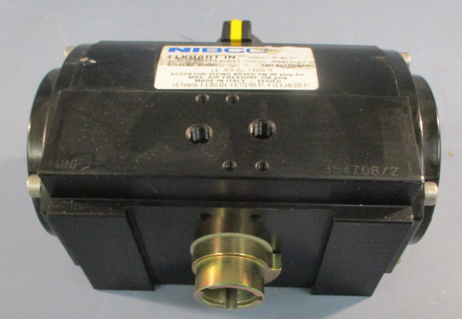 Nibco NSR8F05 Pneumatic Valve Actuator Spring Return T116757