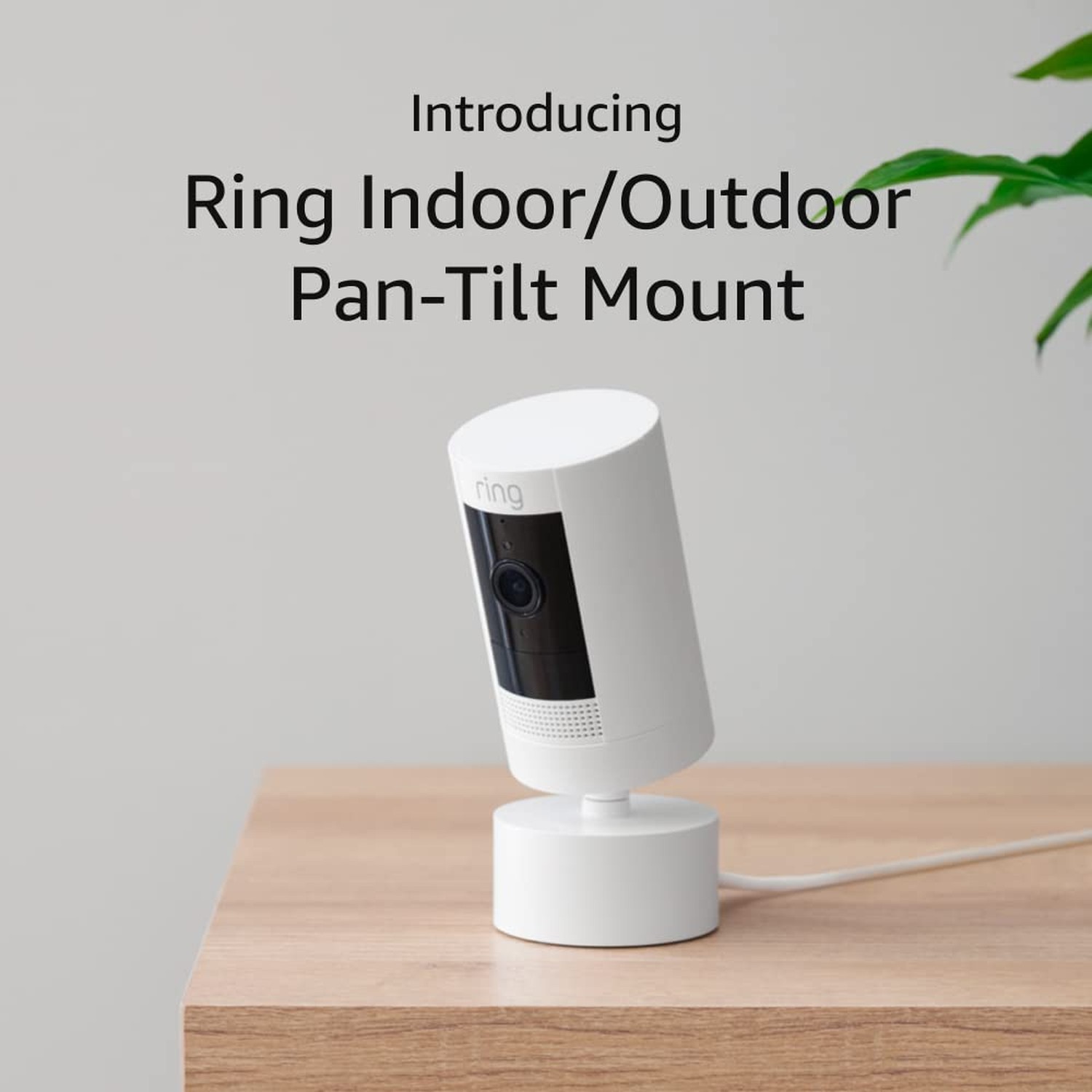 Ring Indoor/Outdoor Pan-Tilt Mount for Outdoor Cam (Stick Up Cam) Plug-In, Wh...