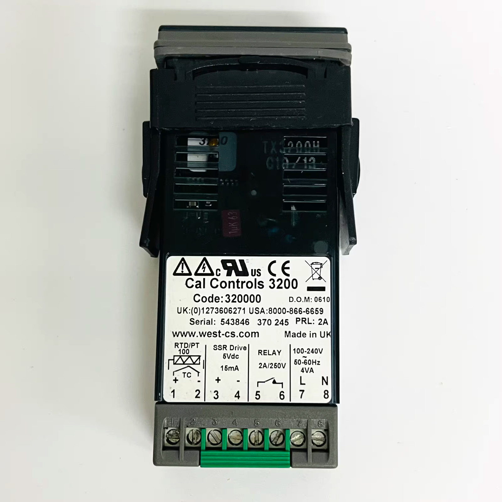 "TESTED" CAL Controls 3200 PRL:2A Digital Temperature Controller