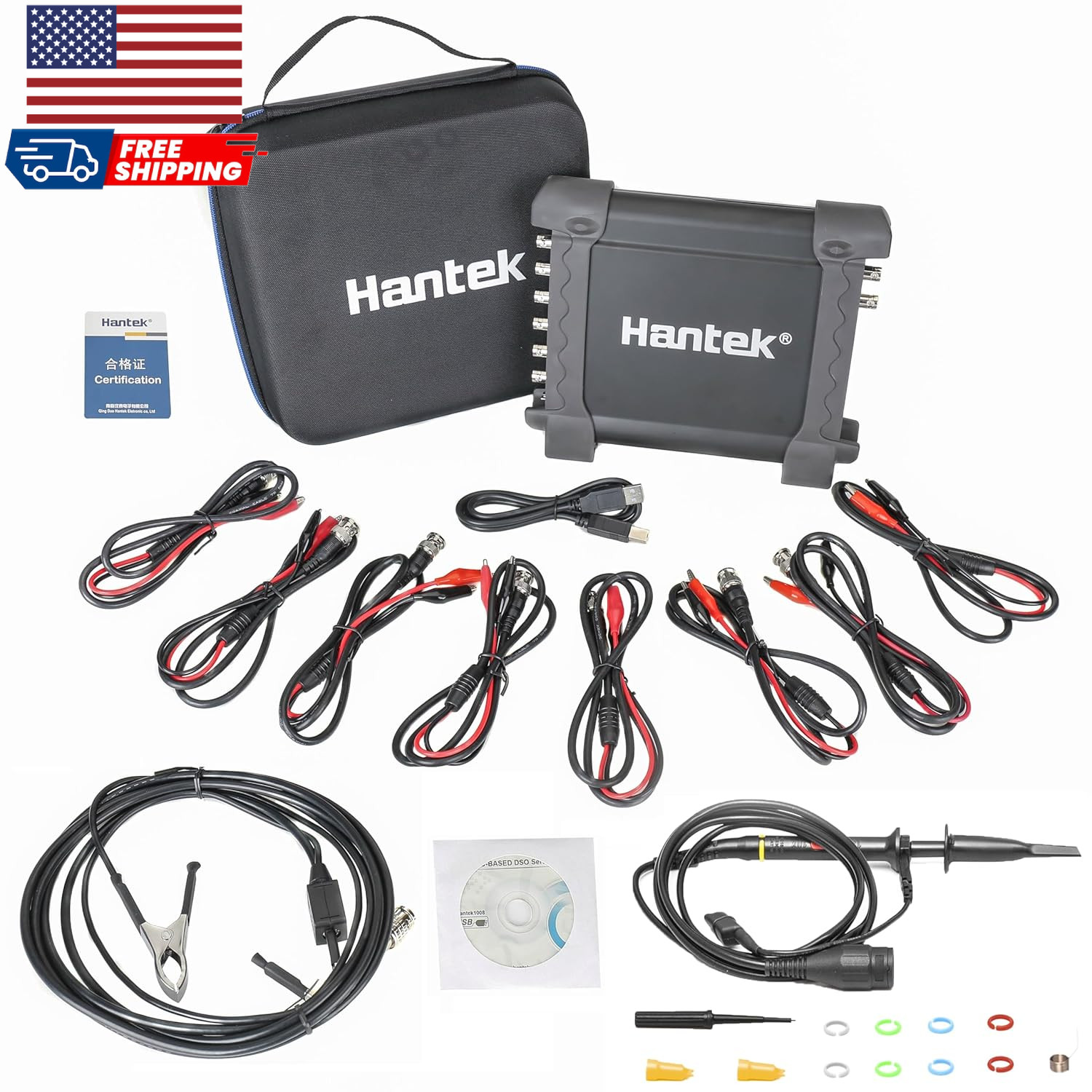 1008C PC USB 8CH Automotive Diagnostic Digital Oscilloscope/Daq/Programmable
