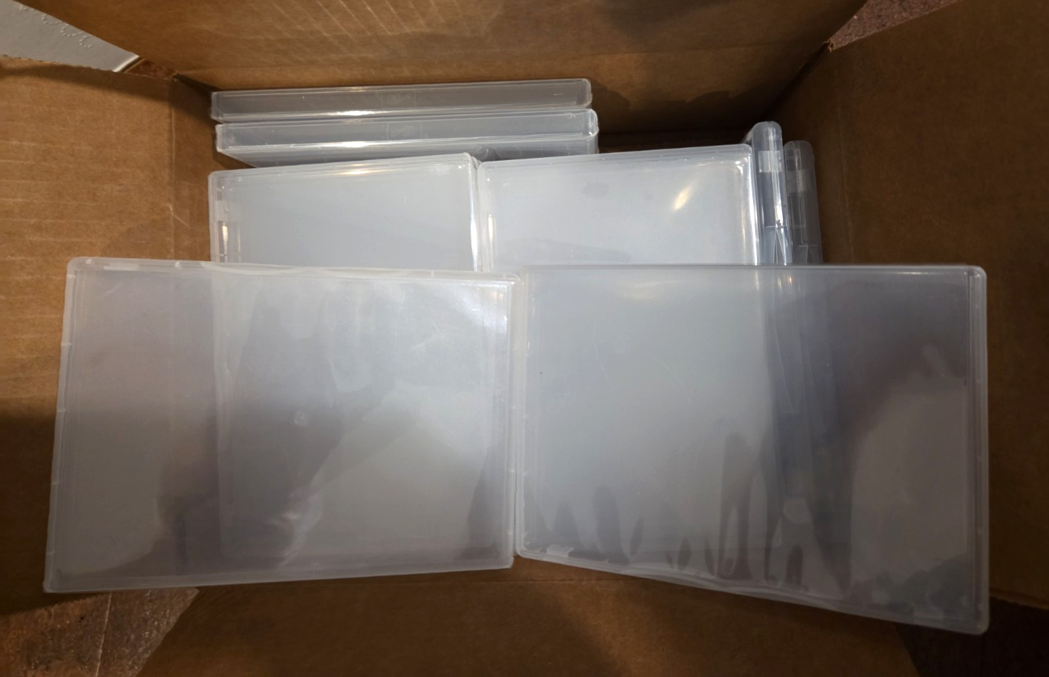 Stampin Up Plastic Clear Mount Stamp Storage Cases 7 1/2"x5 1/4"x5/8" Lot of 24!