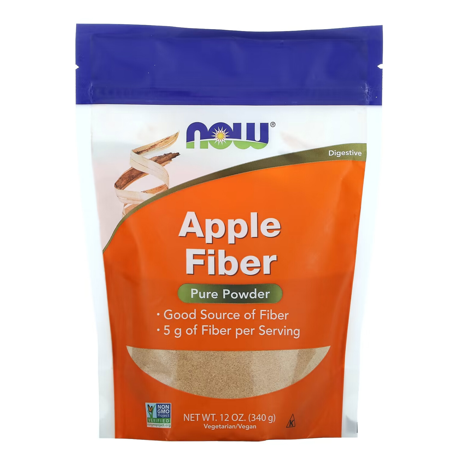 NOW Apple Fiber Powder, 12 Ounces