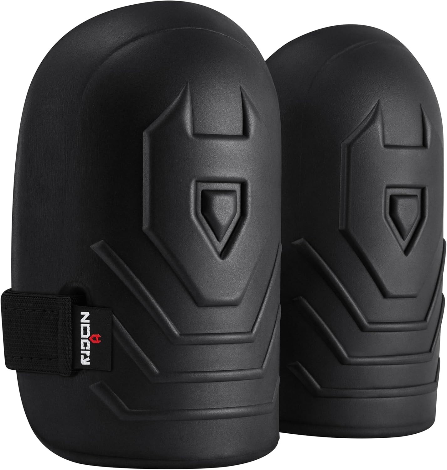 Lightweight Adjustable Knee Pads for Gardening - Ergonomic Design in Black