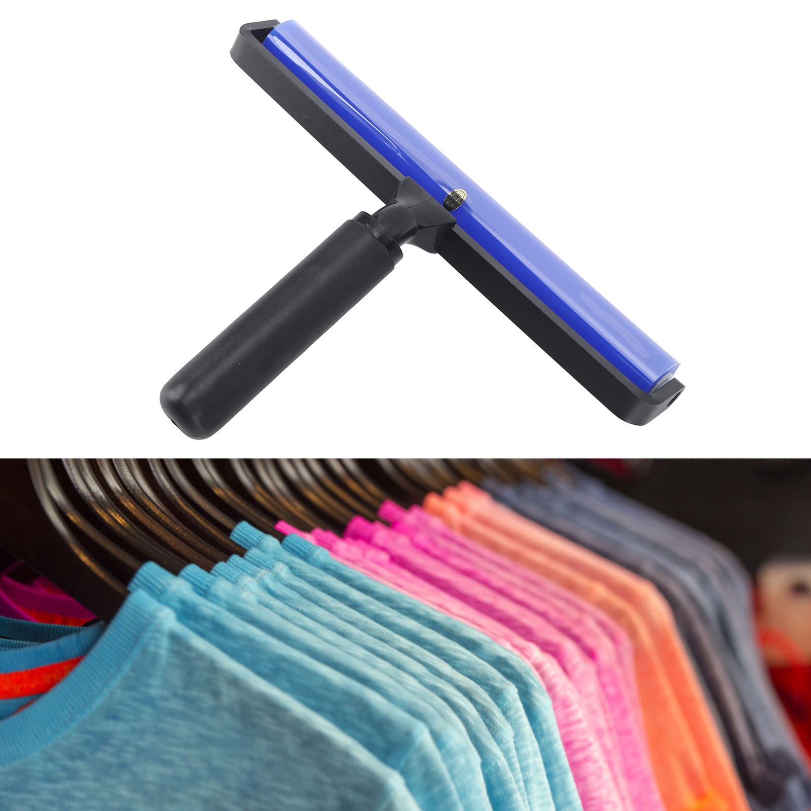 Static Roller Dust Removal Roller Super Sticky Blue Silicone Soft Static Action