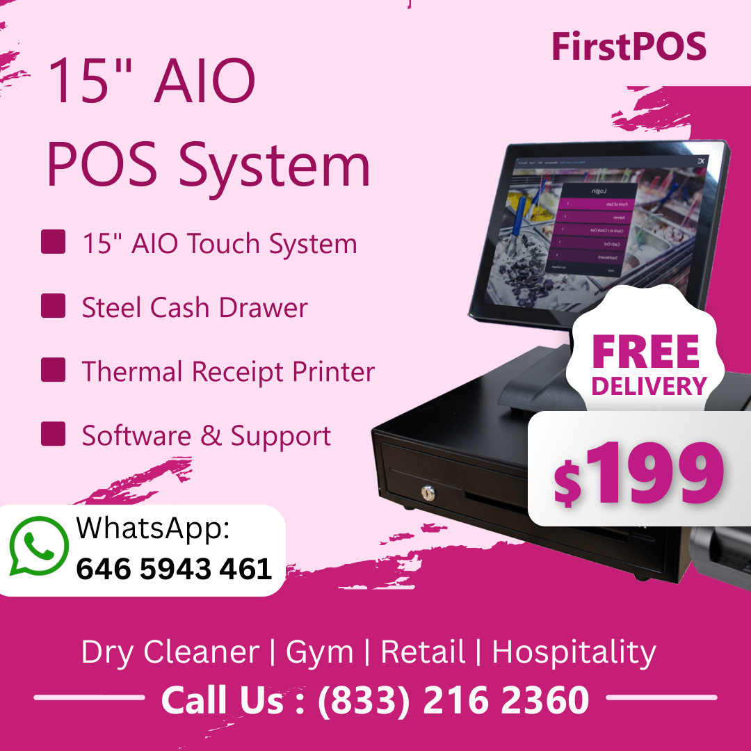 POS, Cash Register, Receipt Printer Dry Cleaners, Retail, Hospitality Businesses