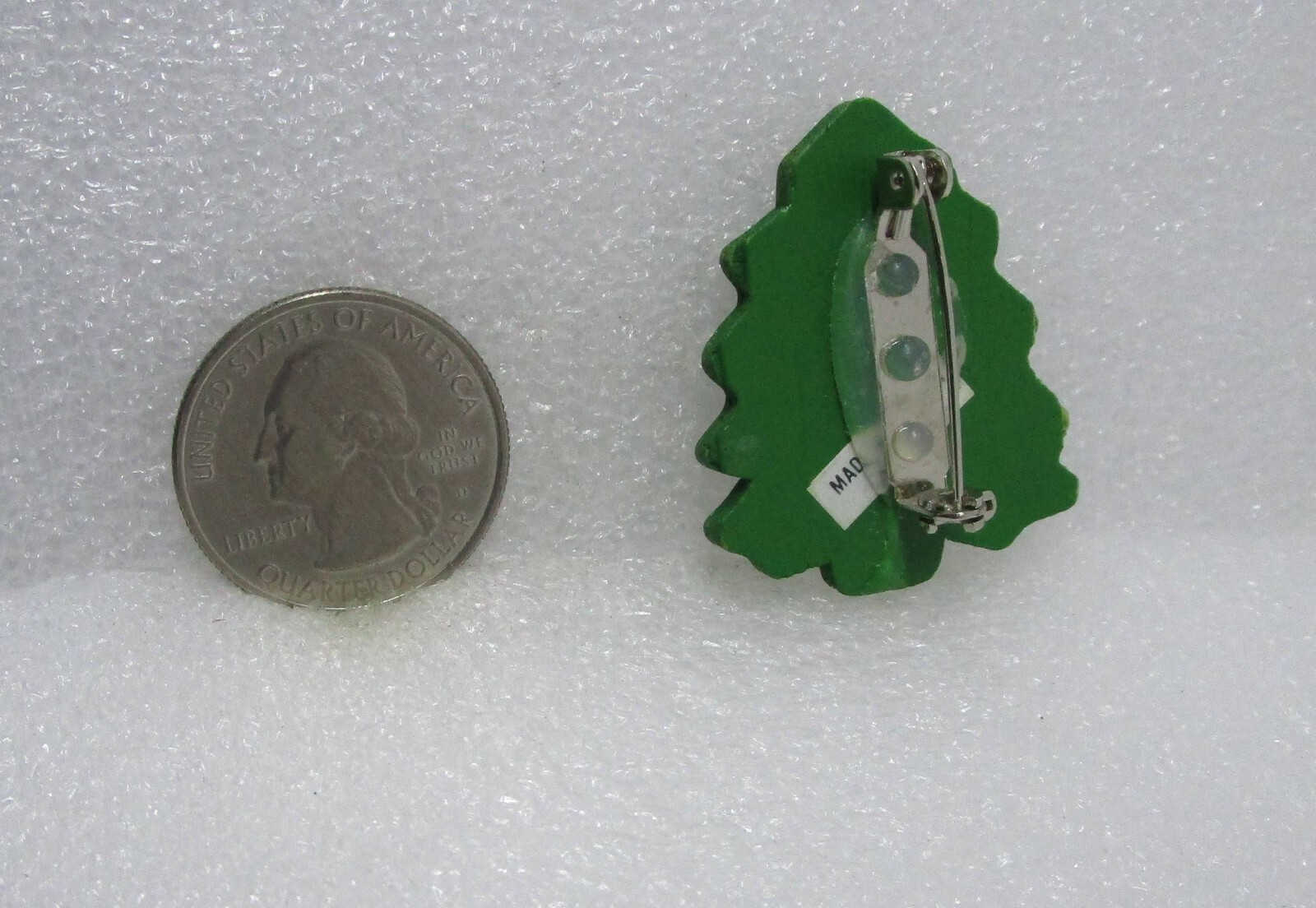 Green Christmas Tree Pin