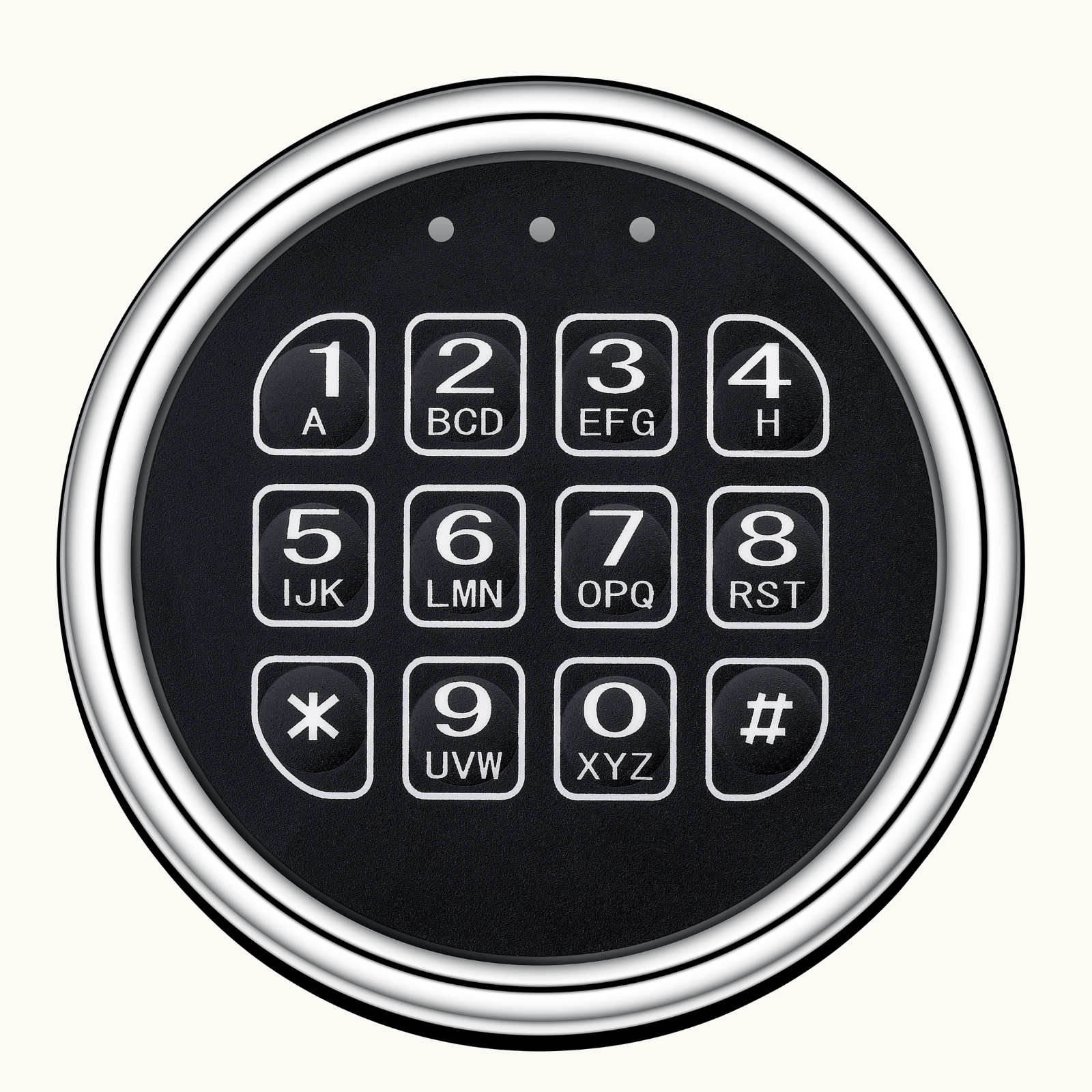 Gun Safe Lock Replacement Chrome Keypad Solenoid Safe Lock 2 Keys OPEN BOX