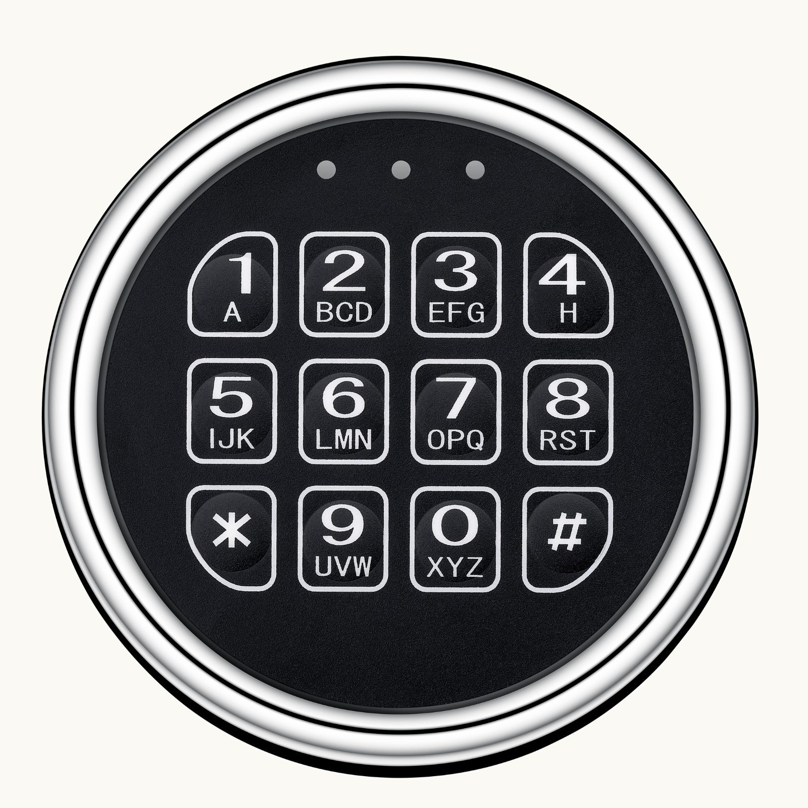 Gun Safe Lock Replacement Chrome Keypad Solenoid Safe Lock With 2 Master Keys