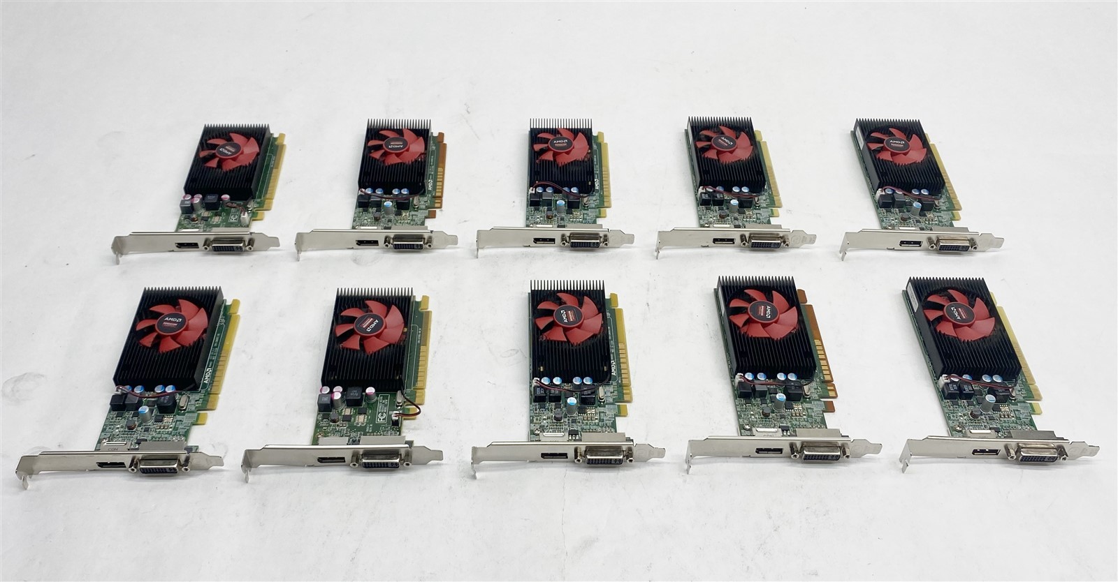 AMD Dell RADEON V337 109-C86957-00 1GB PCIE High Profile Video Card Lot of 10