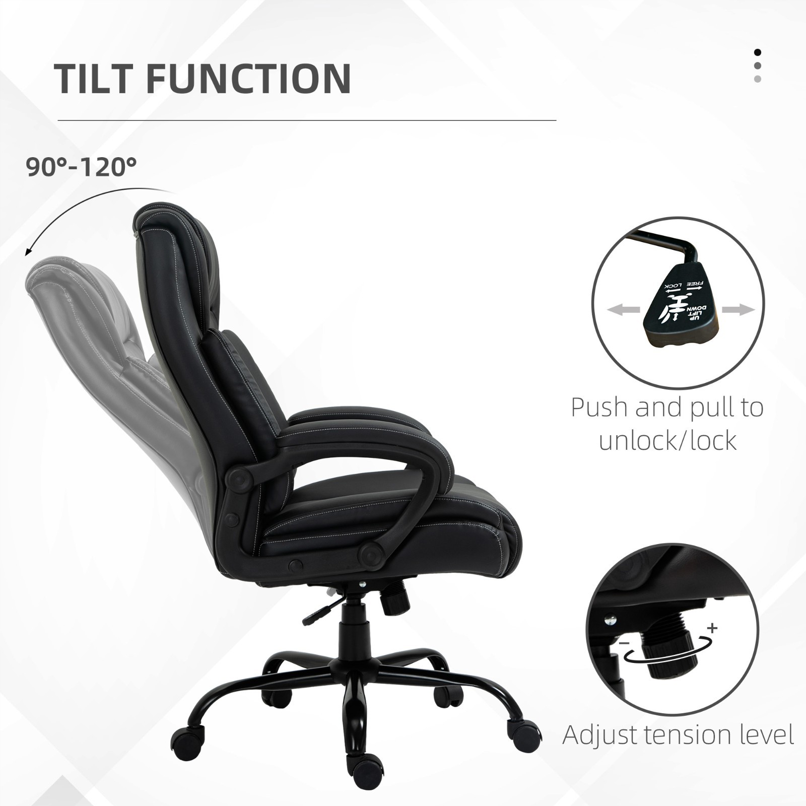 ❄️FREE SHIPPING!❄️Office/Massage/Reclining Chair w/Wheels, Thick Padding, & More