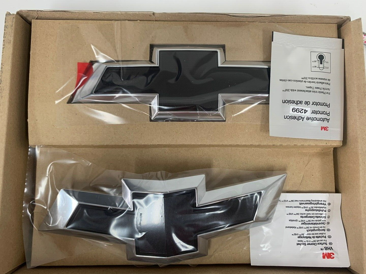 OEM 42475530 Front/Rear 2Pcs Black Emblem Ems for GM Chevrolet Bolt EV 2016~2022