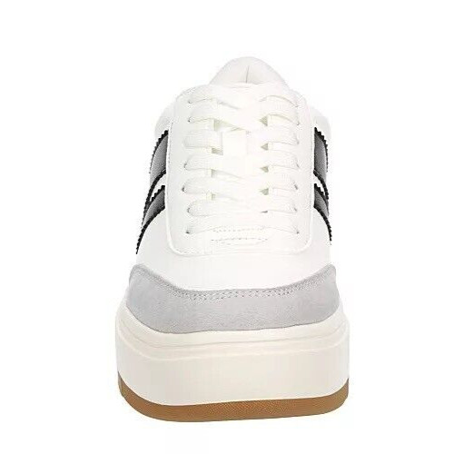 Madden Girl Navida Womens Platform Sneaker White/Black NIB