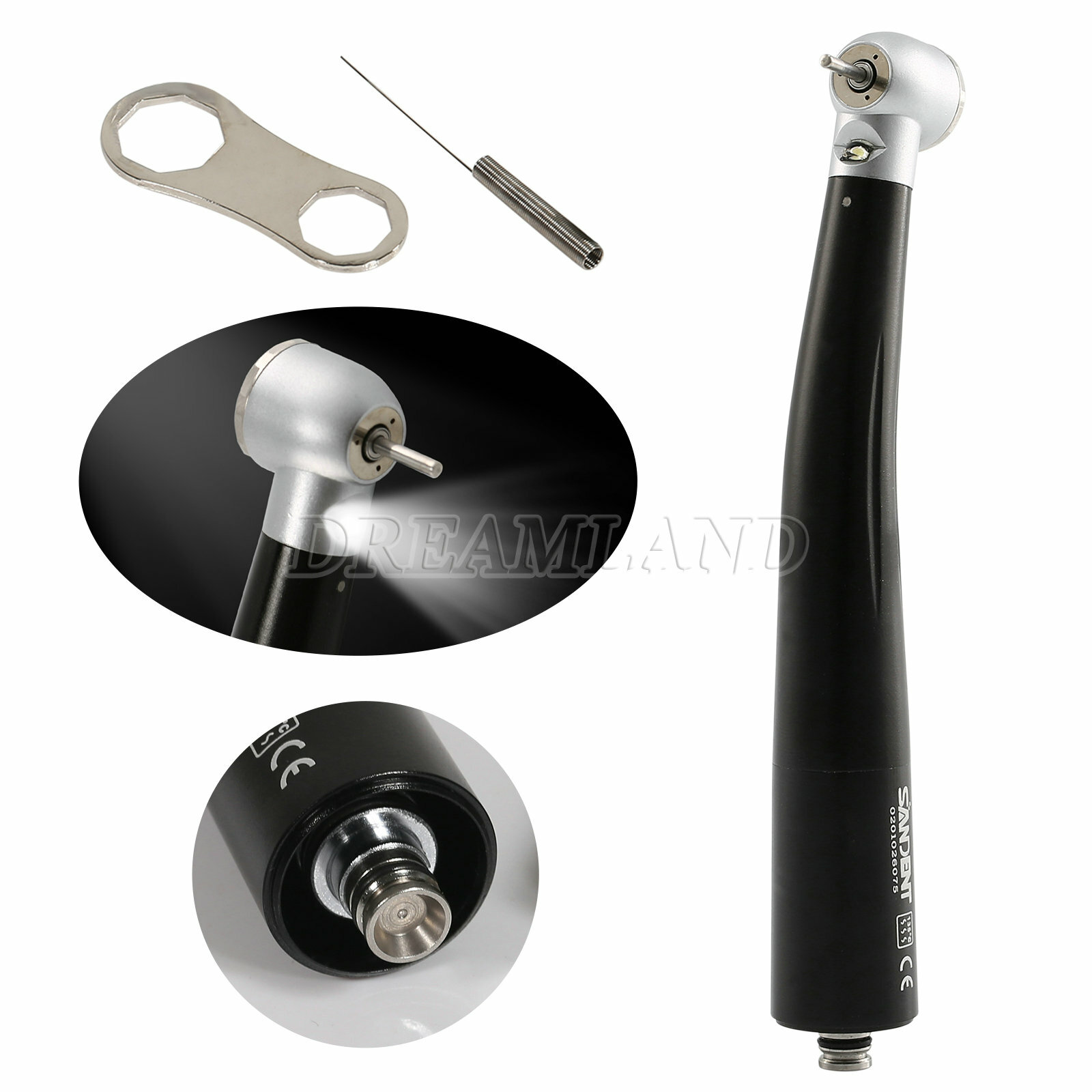 NSK Style Dental LED E-generator High Speed Handpiece / 4 Hole Quick Coupler