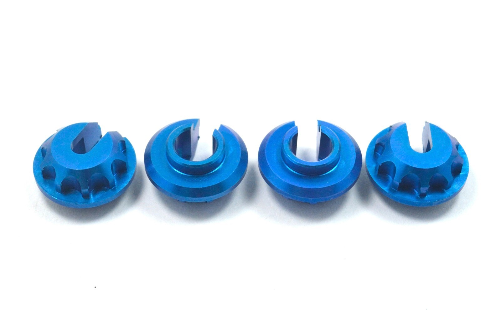 Alloy Shock Spring Cups Blue For Associated RC10 Classic/Worlds Car/SC10/TC3/TC4