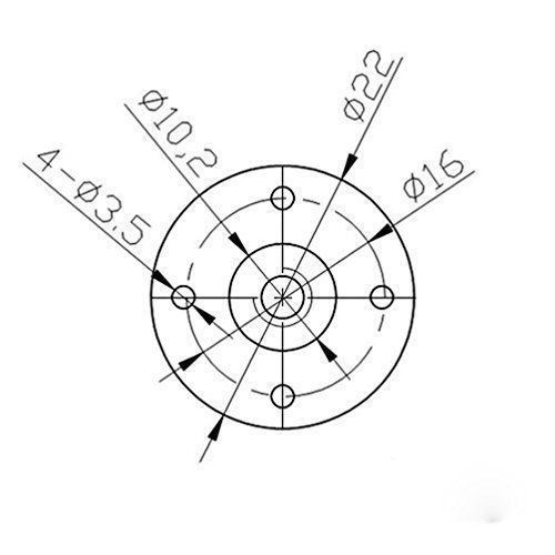 T8x2 Brass lead screw nut only