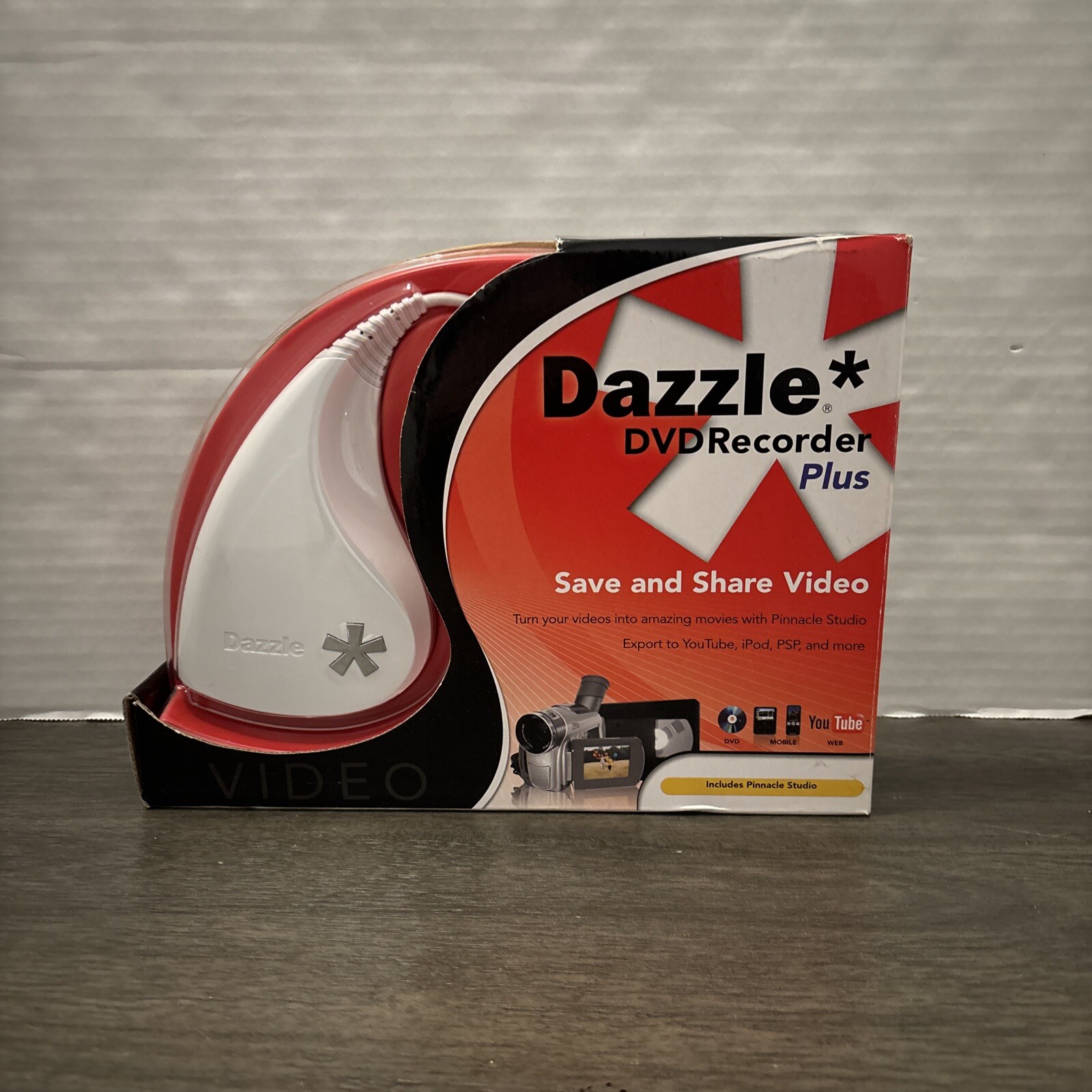 Dazzle * DVD Recorder plus by Avid Technology, Export to YouTube, iPod, PSP