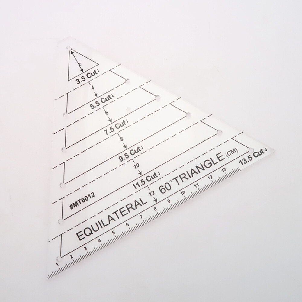Patchwork Ruler 60 Degree Triangle Quilting Ruler Patchwork Acrylic Template