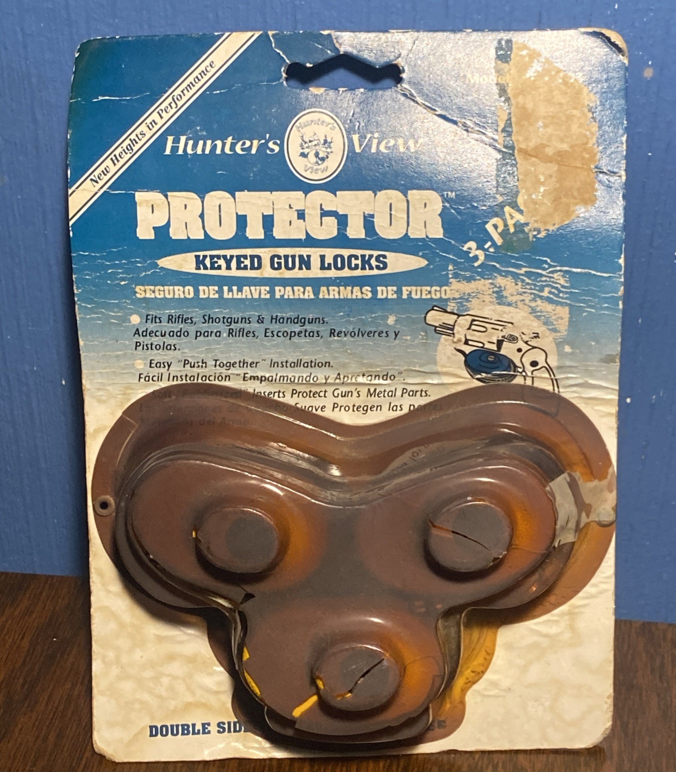 VINTAGE Hunter’s View Protector Gun Locks - Keyed Set Of 3 - Metal HVTL-103 NOS