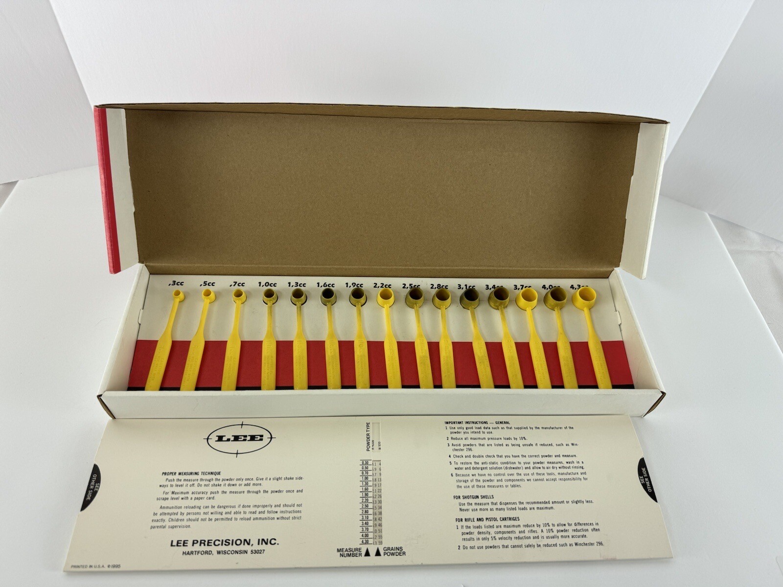 Reloading Lee Powder Measure Kit #90100 Used