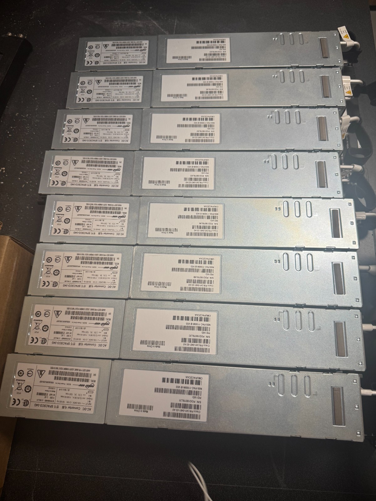 8X - Cisco N55-PAC-1100W AC-DC Converter