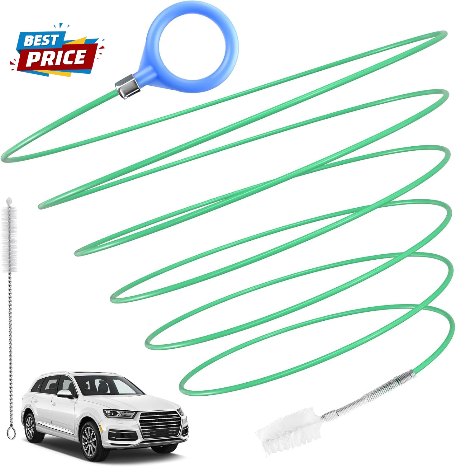 Auto Sunroof Drain Cleaning Tool, 120 Inch Flexible Tube Cleaning Brush, Drain B