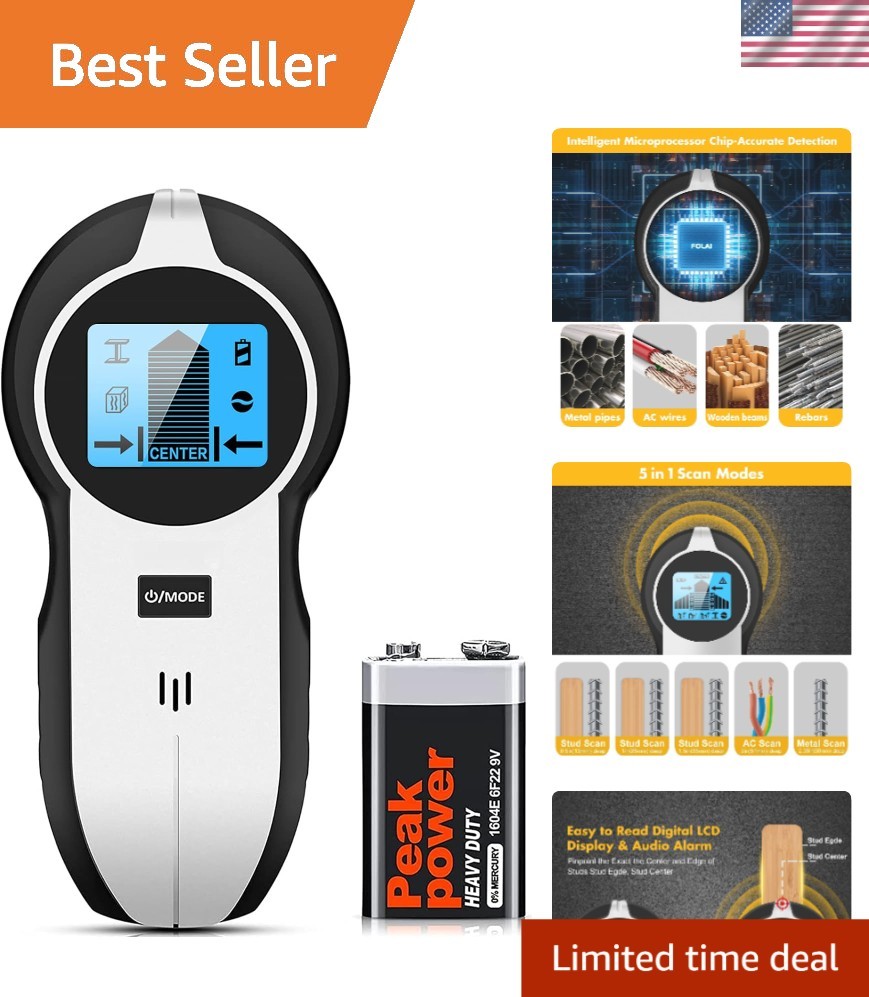 Stud Finder Wall Scanner 5 in 1 Blue