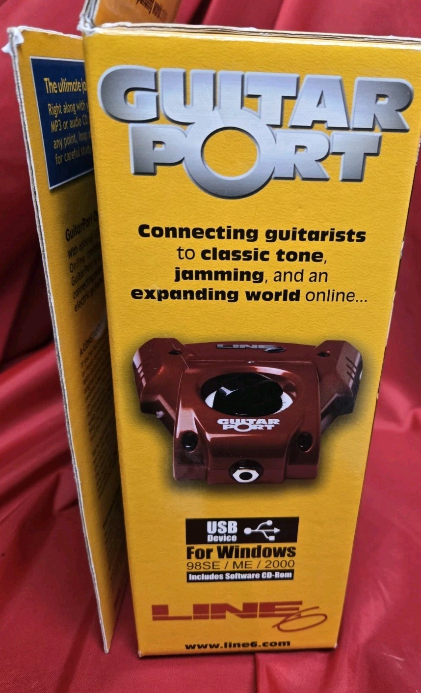 Line6 Guitar Port PC interface IOB With Software CD And Cables Free Shipping
