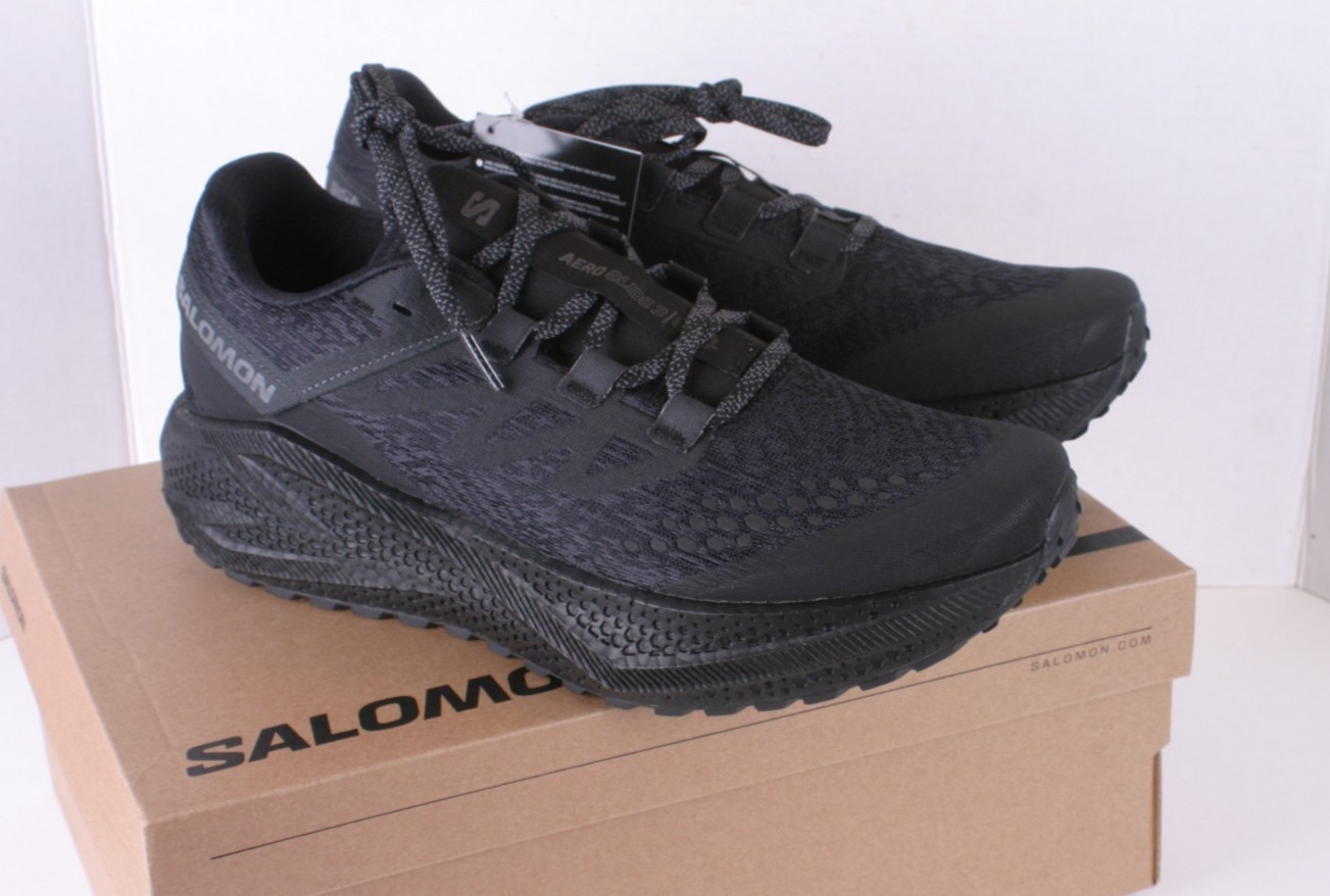 NEW Salomon Aero Glide 3 GRVL Trail Running Shoes Phantom/Black US 11 EU 45 1/3