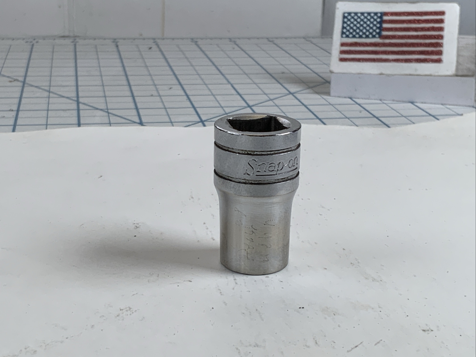 Snap On 1/2 Drive 6pt Socket, Size 1/2in., TW161, -owner Marked- Made In USA