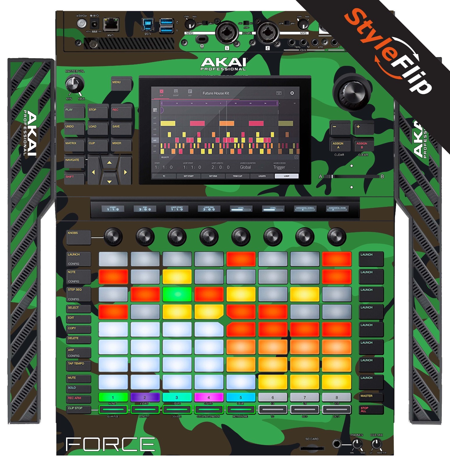 Akai Force Skin | Camo Green | Protective Decal | StyleFlip Skins