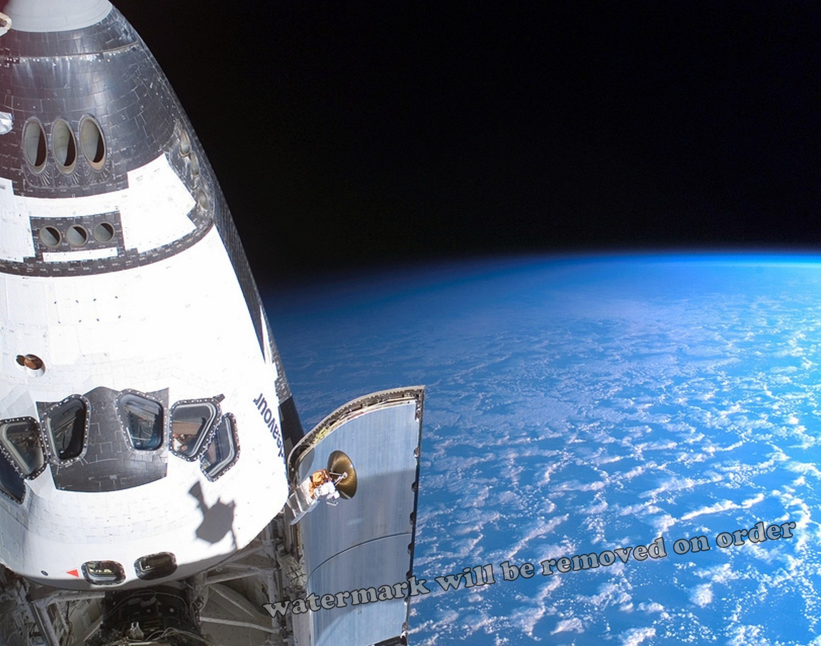 Photograph NASA Space Shuttle Endeavour In Space Mission STS-118    8x10