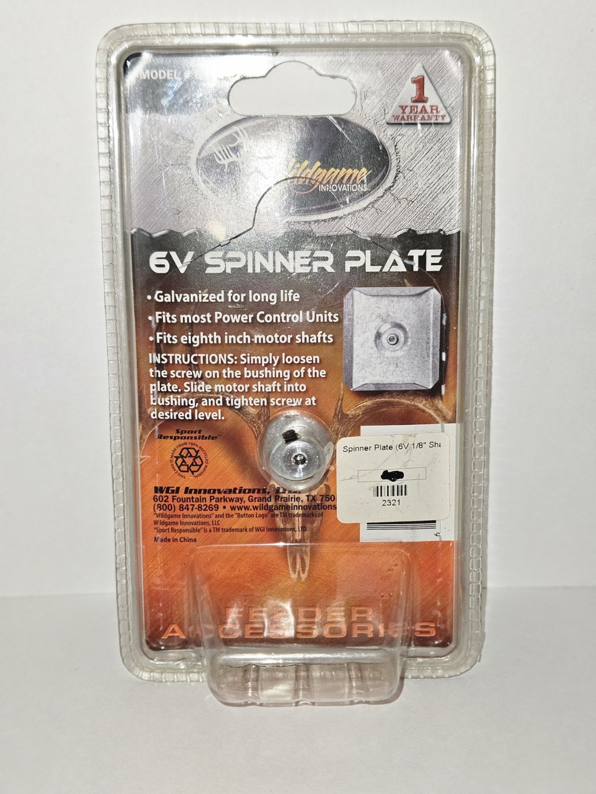 Wildgame Innovations 6V Spinner Plate 6VSP 6 Volt Replacement Feeder