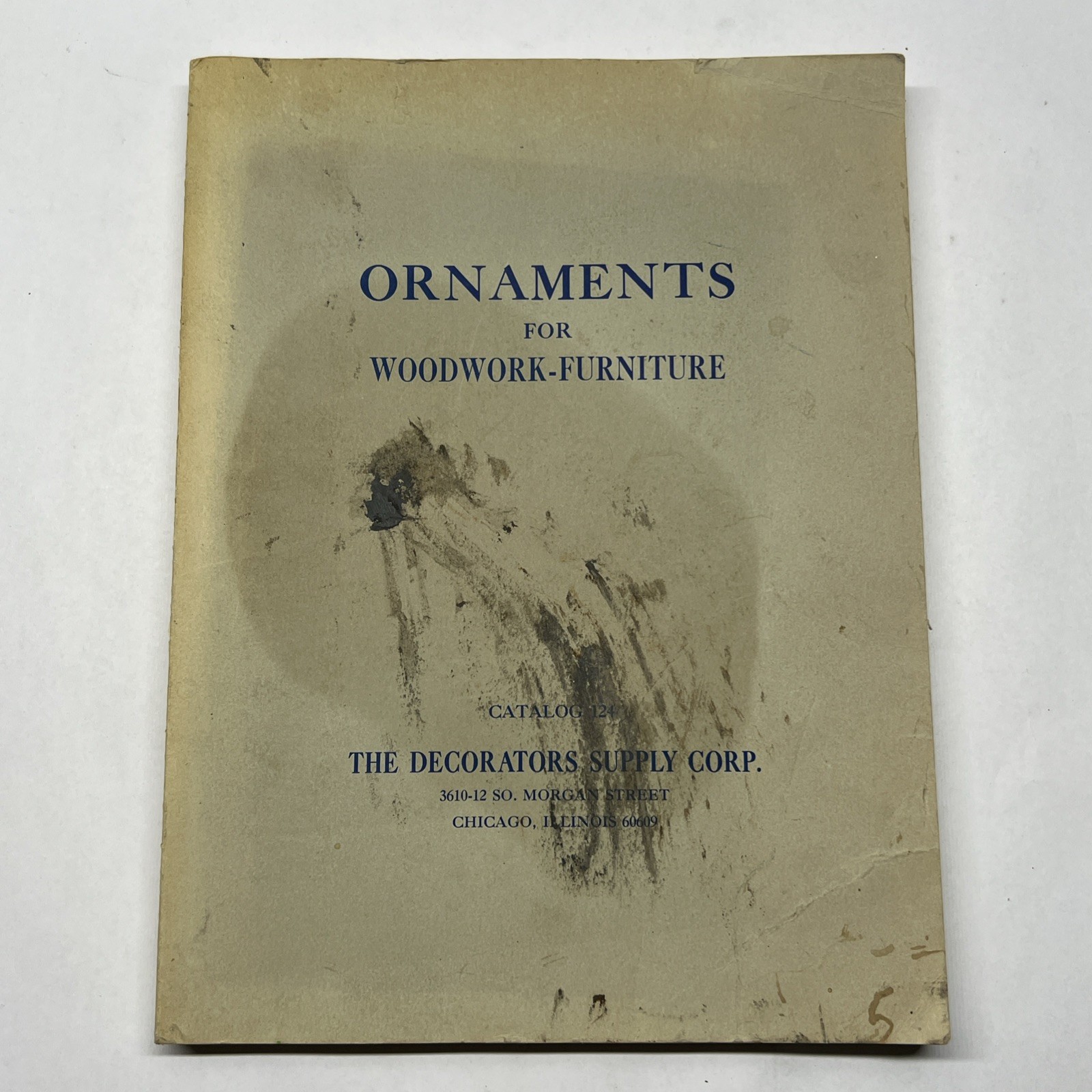 DECORATORS SUPPLY CORP CHICAGO ORNAMENTS FOR WOODWORK-FURNITURE CATALOG 124, GR8