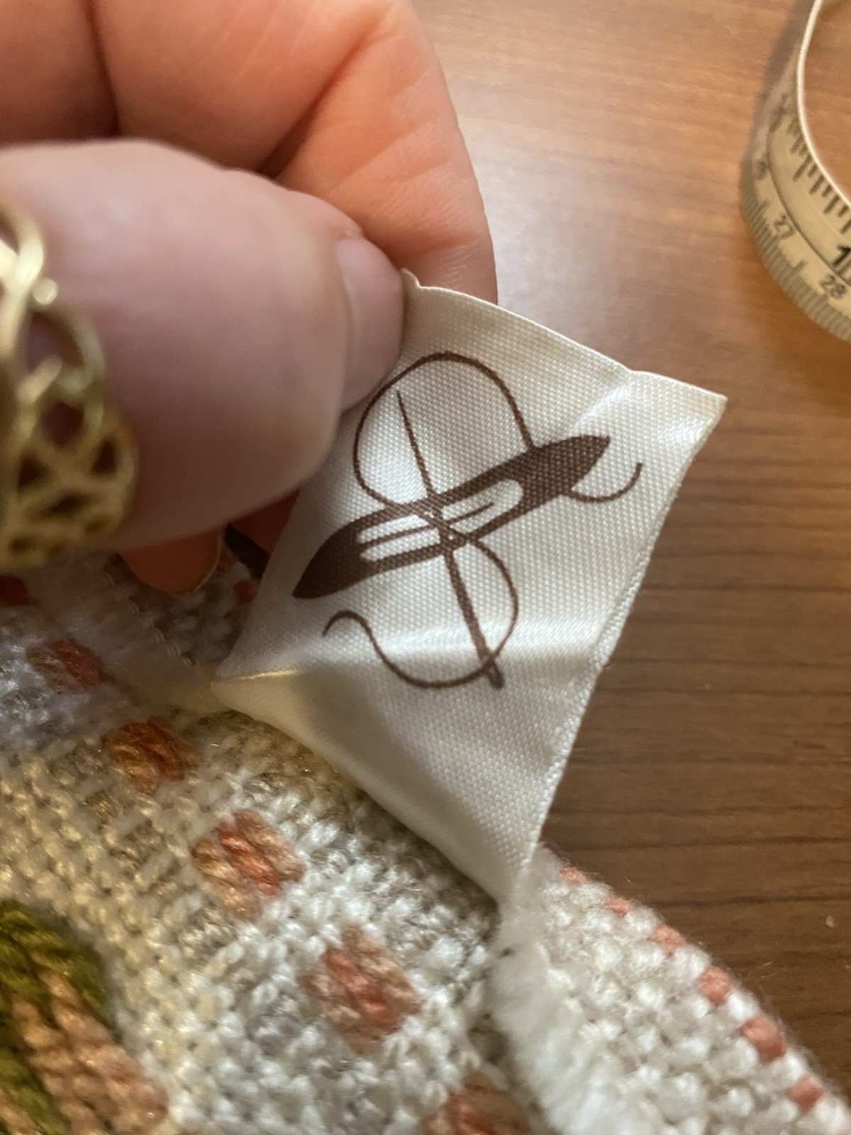 Two Vintage Woven Embroidered Table Runners Areda Heintextillen Germany