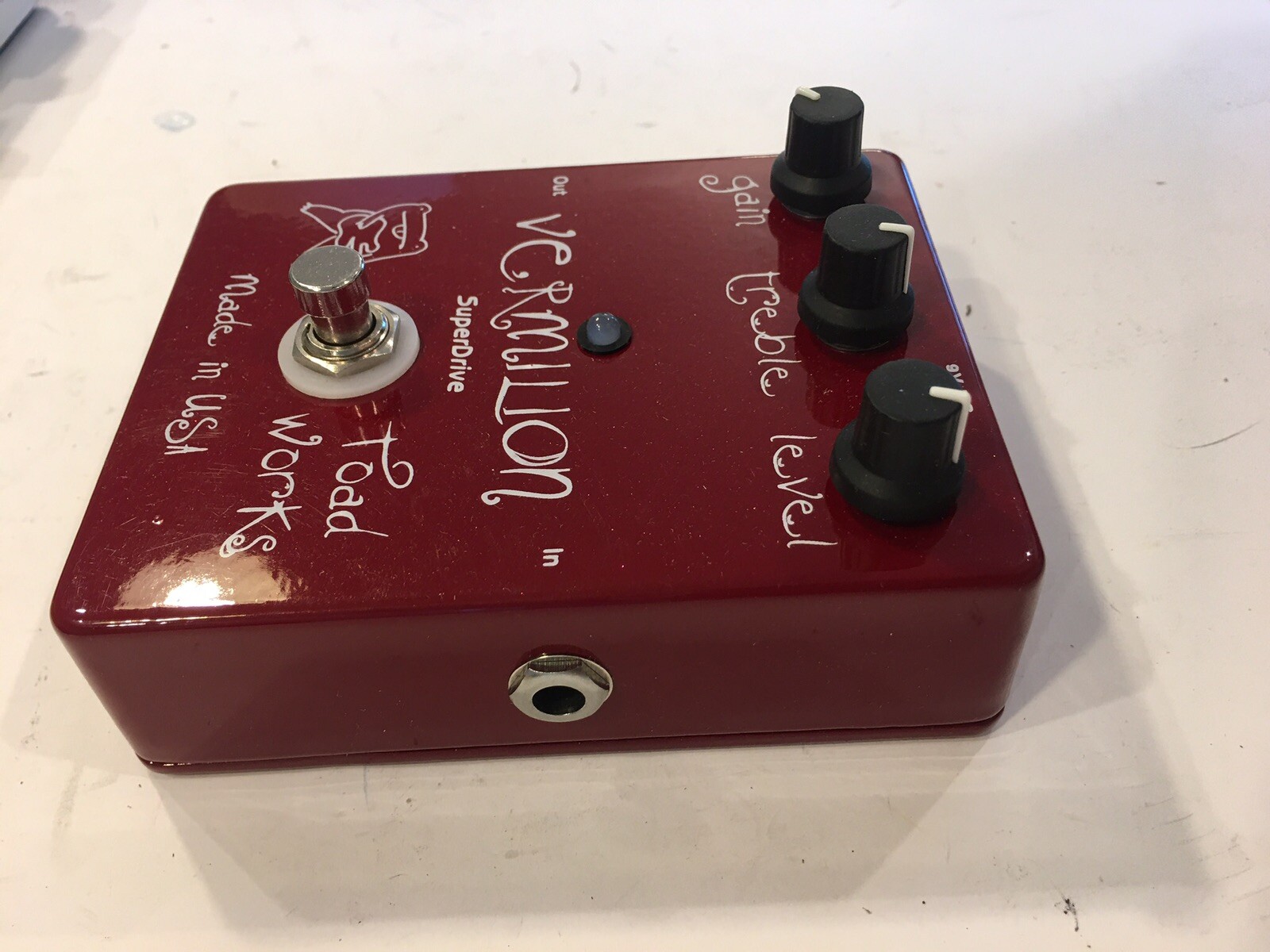 Toadworks Vermilion Superdrive Overdrive Distortion Rare Guitar Effect Pedal