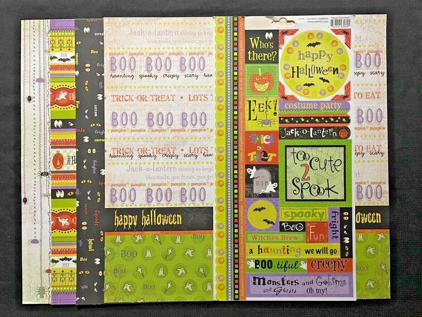 CAROLEE'S CREATIONS HALLOWEEN SS PAPERS AND STICKERS ASSORTED