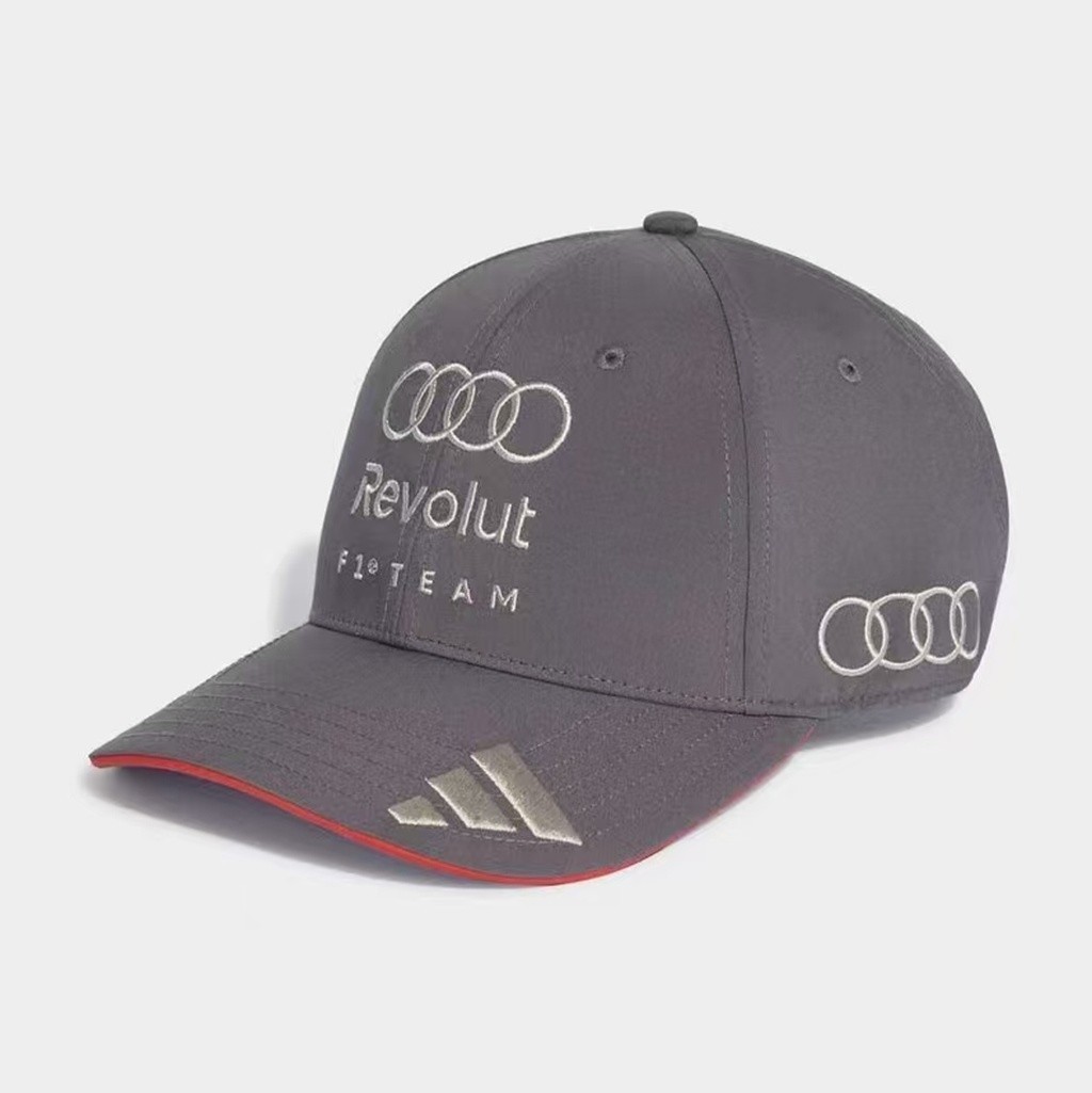 Audi Men's Embroidered Car Logo Adjustable Sporty Casual Baseball Cap Hat Gray