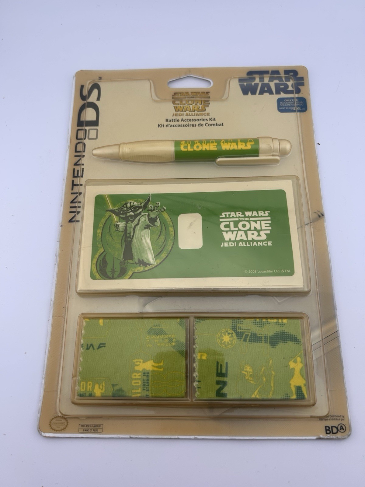 Nintendo DS Star Wars Clone Wars Jedi Alliance Battle Accessories Kit Game New
