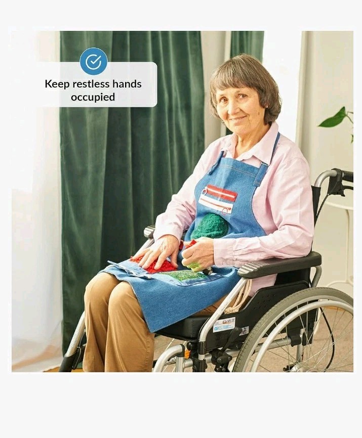 New ODOXIA Fidget Dementia Apron Elderly Senior Nursing Home Patient Hospital 25