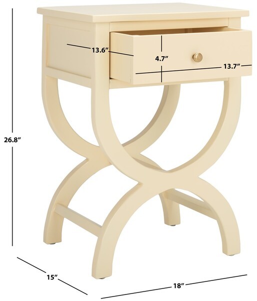 Safavieh MAXINE ACC TABLE W STORAGE DRW, Reduced Price 2172772132 AMH6608E