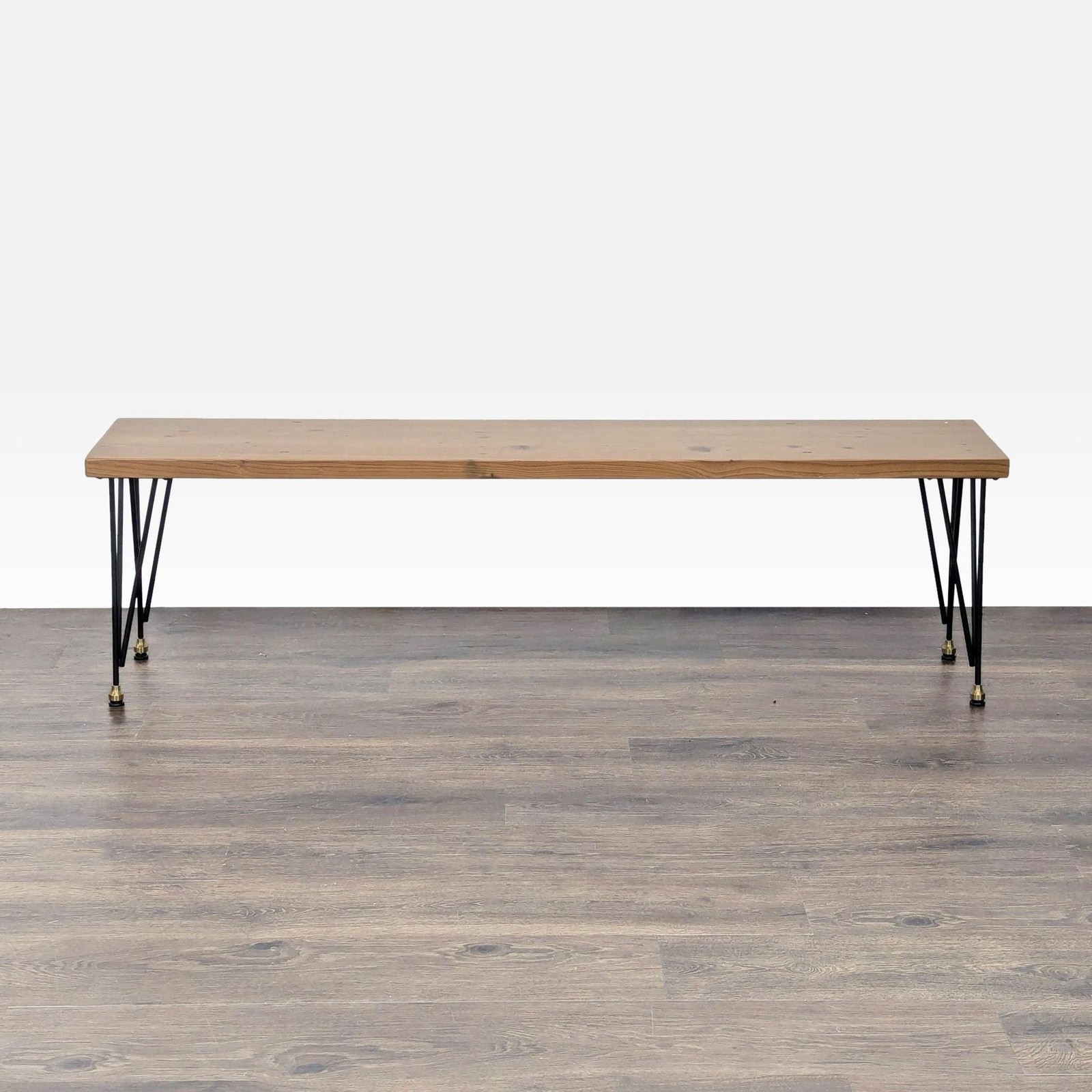 Urban Wood Goods Urban Loft Black & Brass Bench