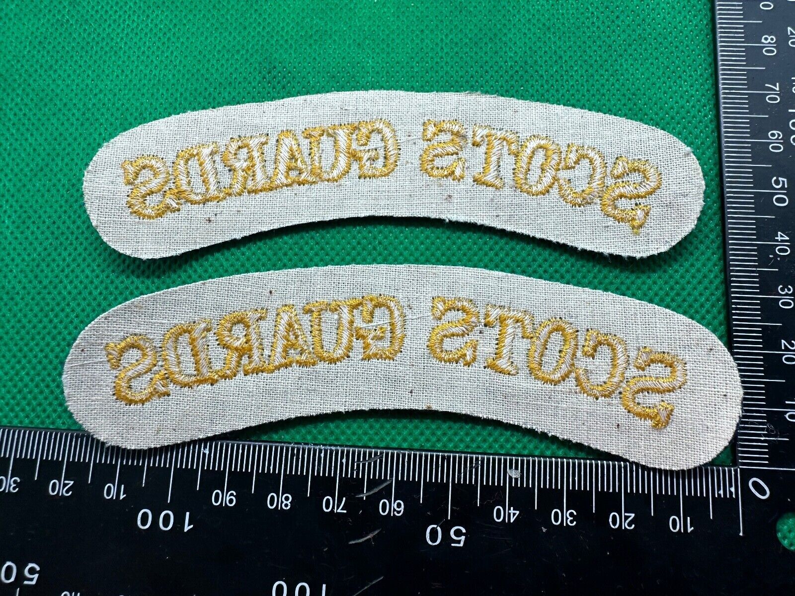 Scots Guards British Army Shoulder Titles Pair - WW2 Onwards Pattern