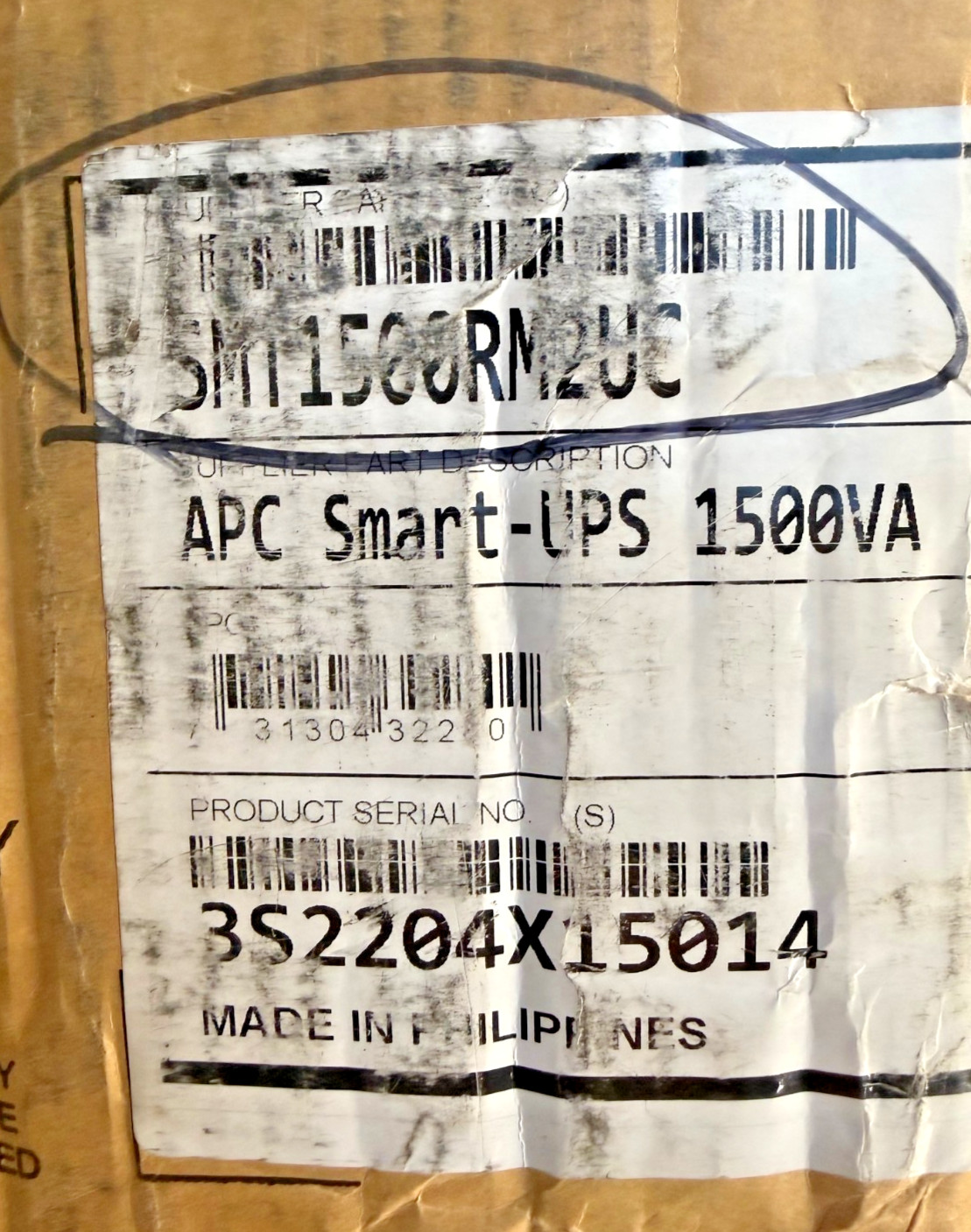 APC SMART SMT1500RM2UC UPS 1500 VA LCD RM 2U 120 V with SmartConnect