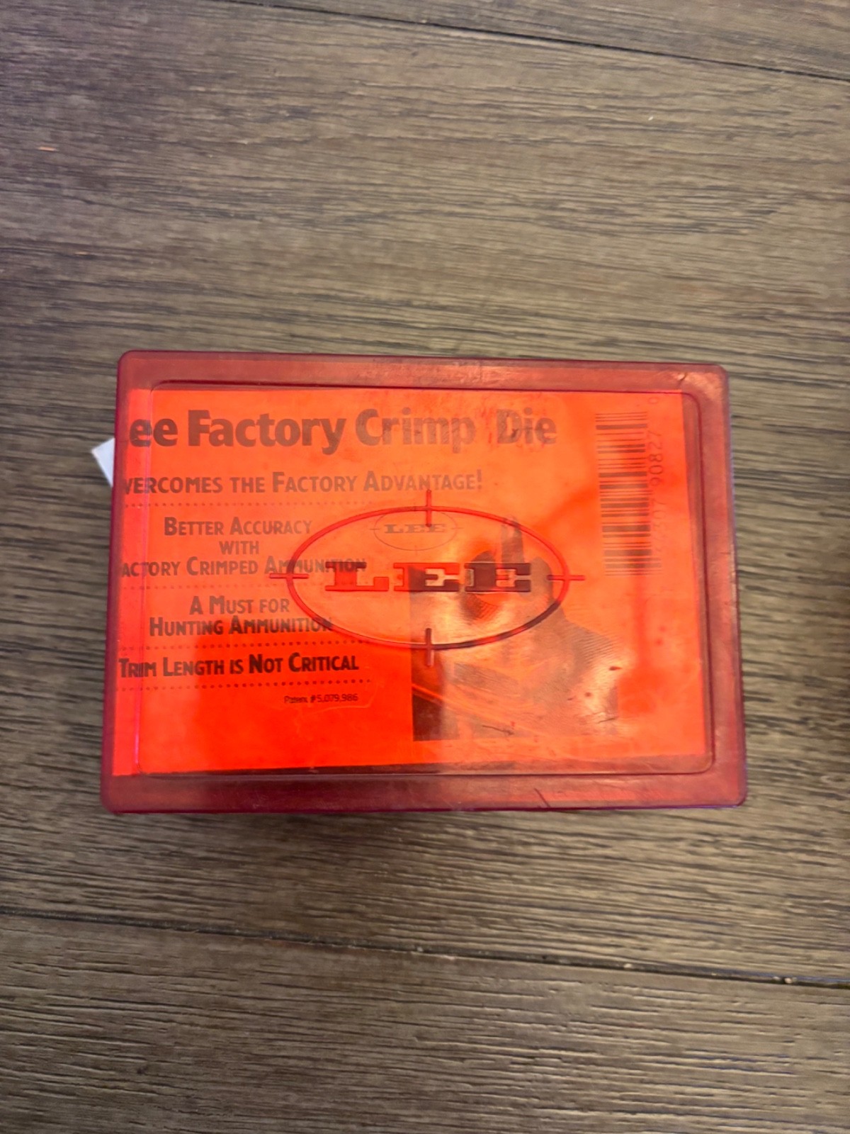 Lee 90827 Factory Crimp Die 7.62x39 Russian New In Box #90827