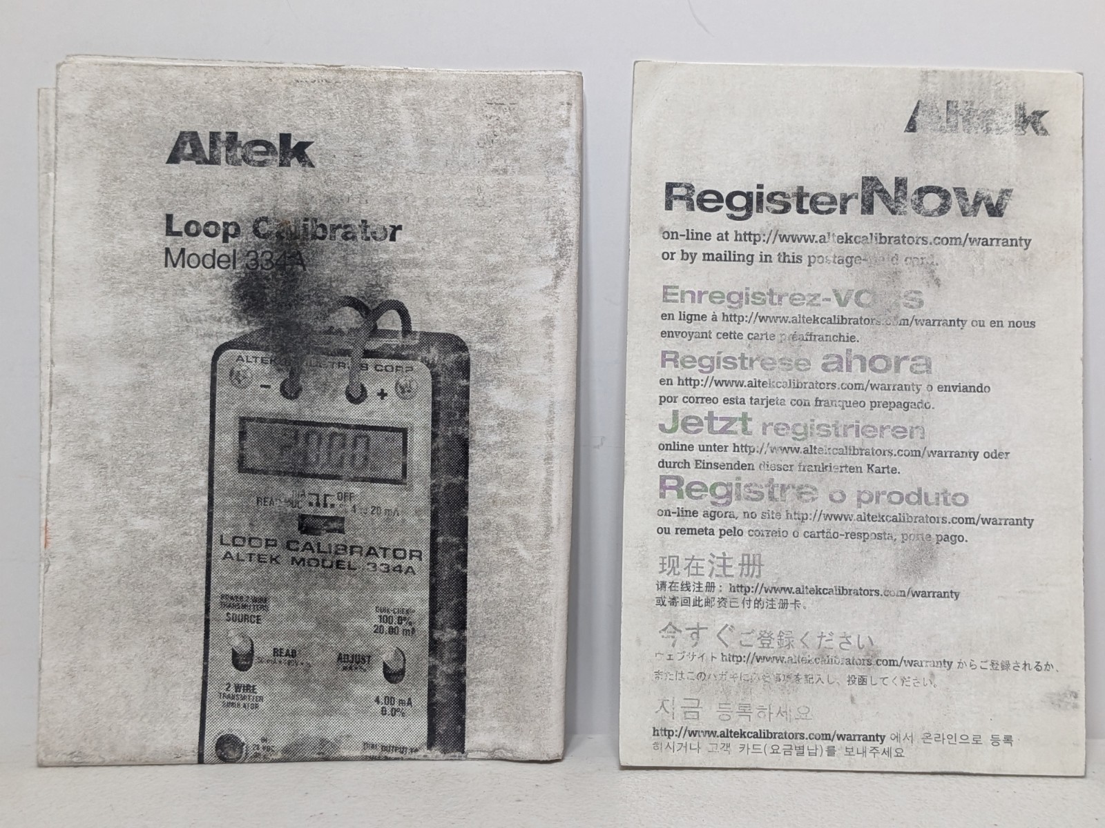 Altek Model 334A Loop Calibrator w/ Case & Paperwork