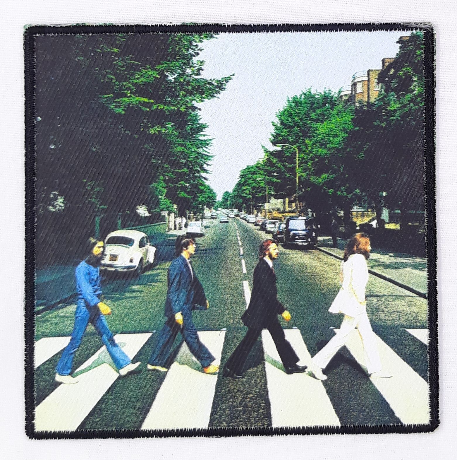 The Beatles Abbey Road Iron On Printed & Embroidered Patch 3 1/2"x3 1/2"